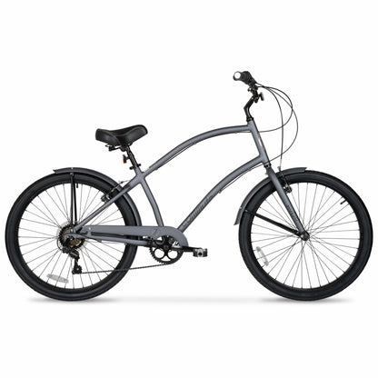 Hyper Bicycle Men's Cruiser 26" Commuter Bike, Gray