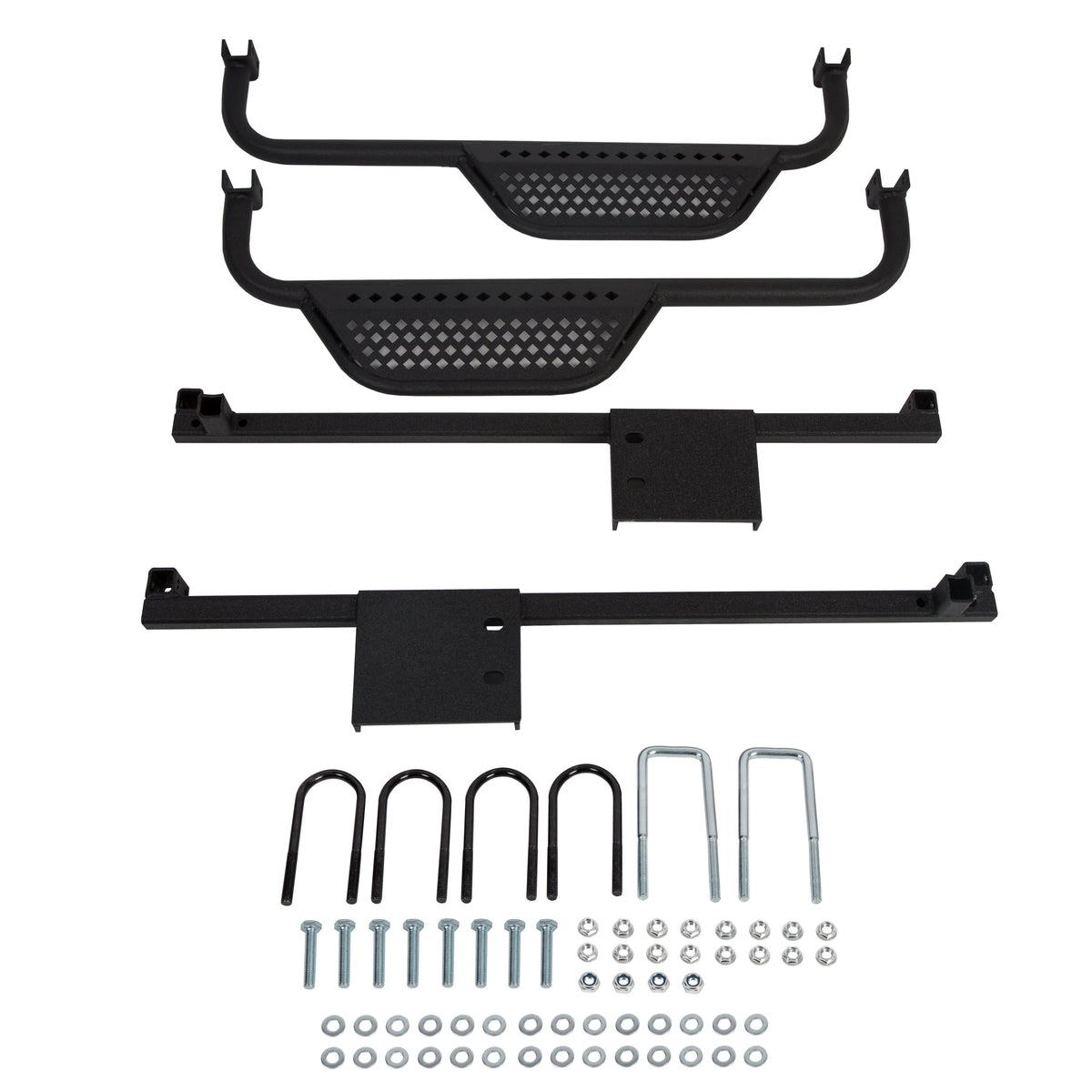 Kojem Steel Armor Nerf Bars With Brackets Step Down for Club Car DS Golf Carts 1982-UP (will not fit 2004-Up Club Car ��