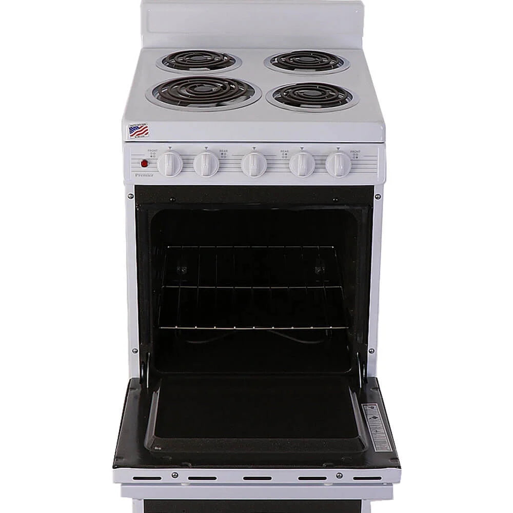 Premier&nbsp;2.4 Cu. Ft. White Freestanding Electric Coil Range