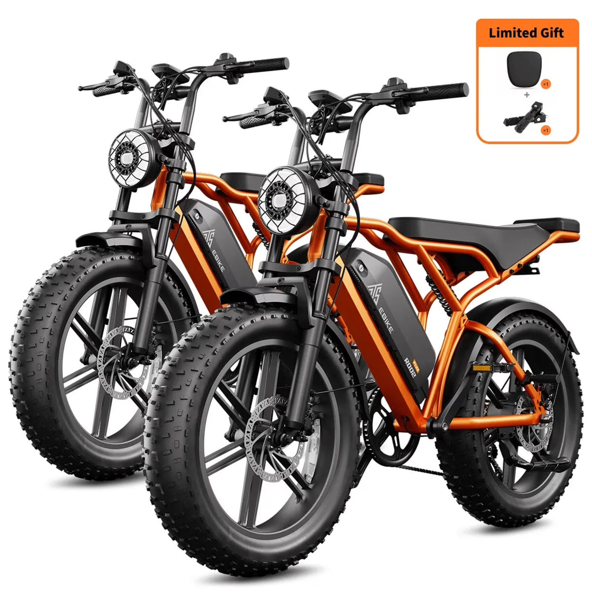Electric Bike for Adults, 750W Peak 1500W Motor, 20"x4" Fat Tire E Bicycle, Hydraulic Disc Brakes, E Mountain Bike, 48V/15AH UL2849, App Control