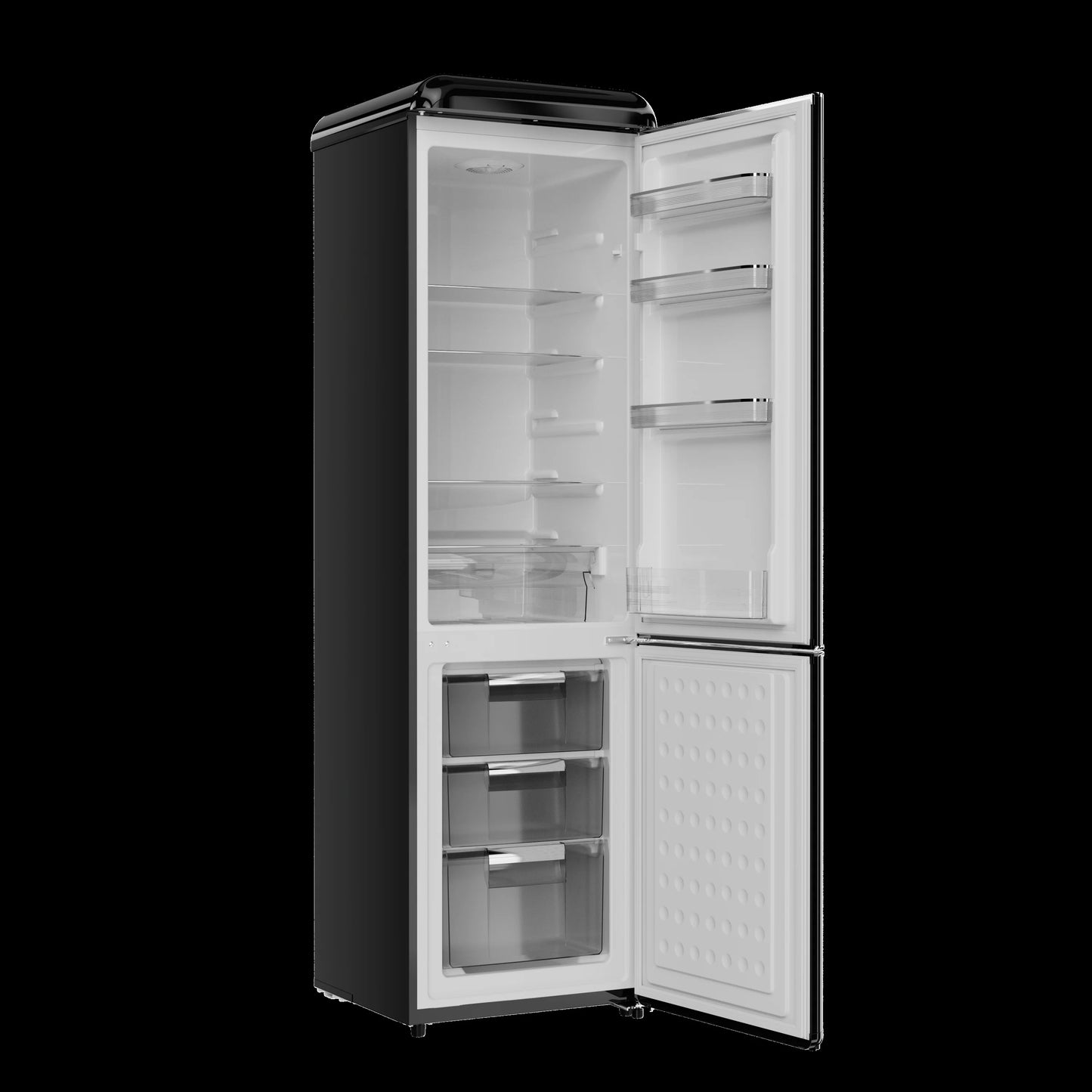 Frigidaire 9.0 Cu. Ft. Bottom Mount Retro Refrigerator, Black