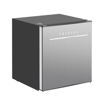 Freezer 1.7 Cu ft Single Door Mini Fridge, grey, New