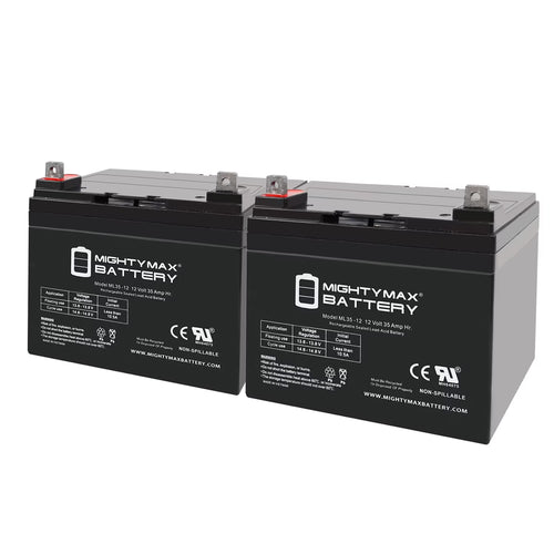 ML35-12 - 12V 35AH Battery for Pride Jazzy Select Electric Wheelchair - 2 Pack