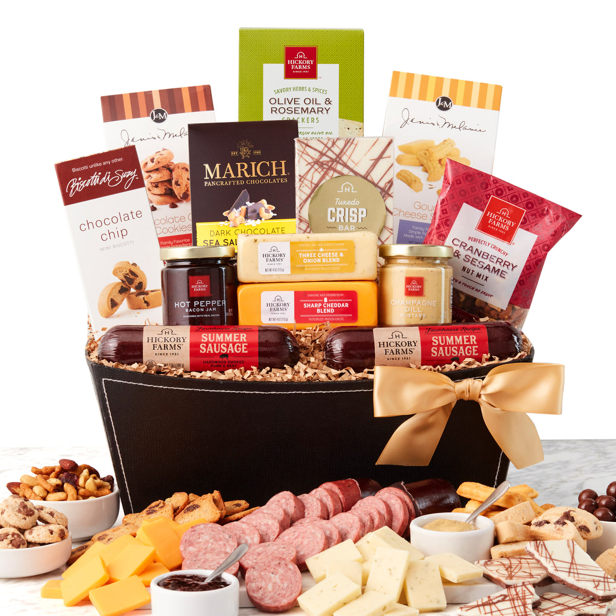 Hickory Farms Ultimate Party Snacks Gift Basket, 3.19 lbs Total
