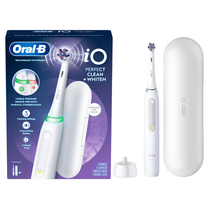 Oral-B iO Series 3 Perfect Clean & Whiten Rechargeable Electric Toothbrush, 1-pack