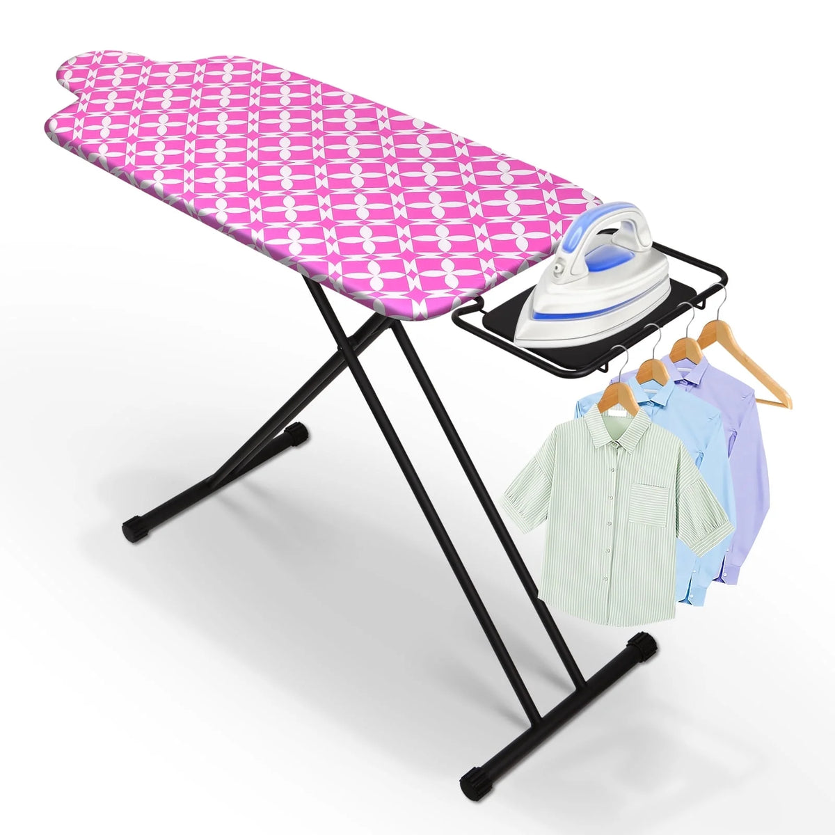 KDJ HOME Slieton Extra Large Ironing Board with Hang Rail, 20-Inch Wide