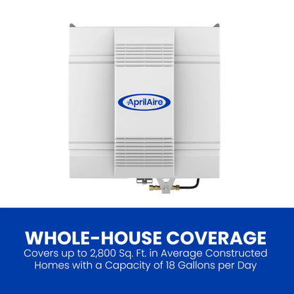 AprilAire 700 Whole-House Humidifier - Automatic - Large Capacity Fan-Powered Furnace Humidifier for Homes up to 4,200 Sq. Ft.