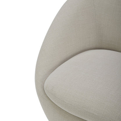 Better Homes & Gardens Mira Swivel Accent Chair, Cream Shearling