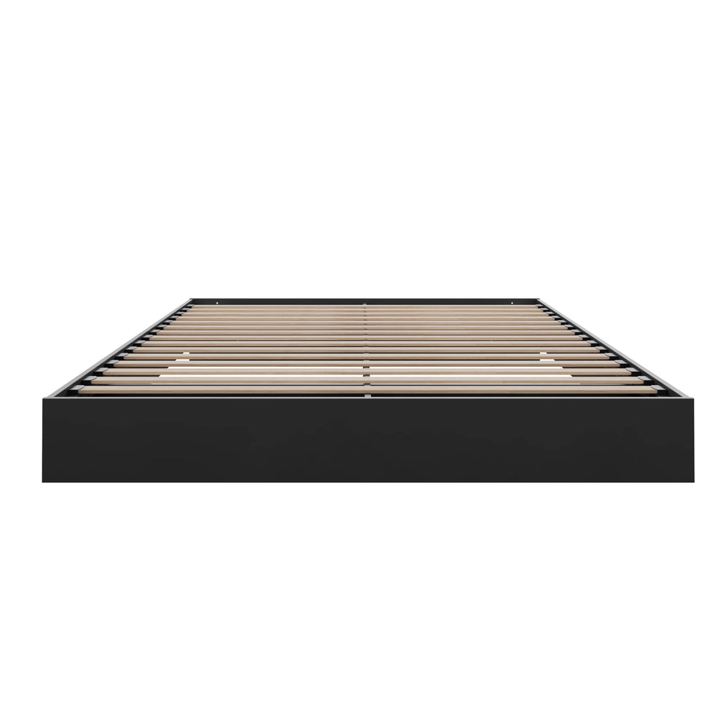 Nexera Full Size Platform Wood Bed Frame, Walnut