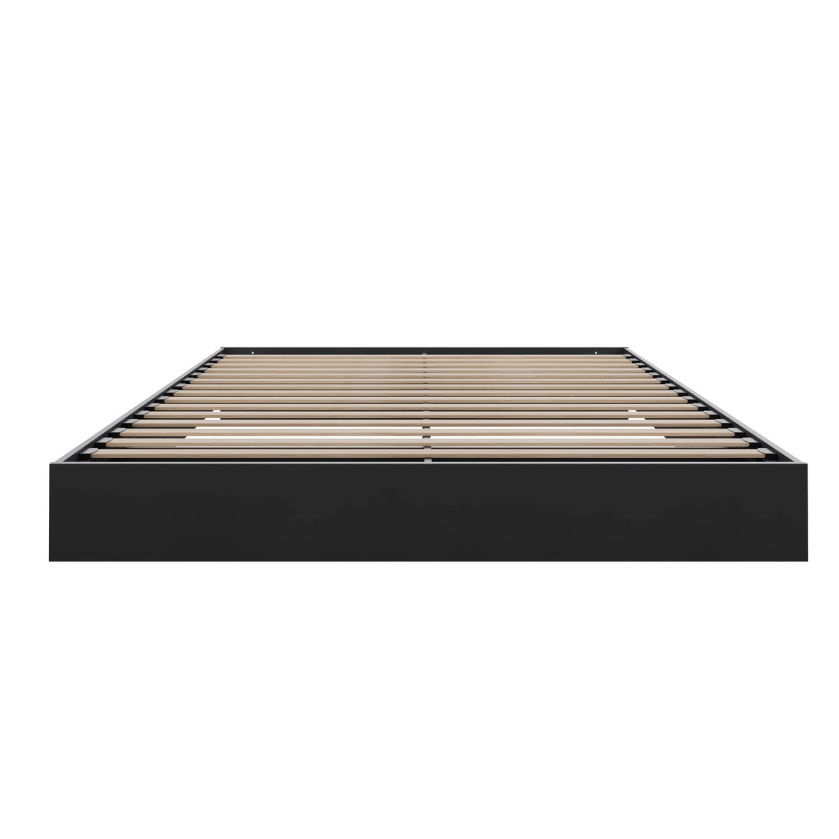 Nexera Full Size Platform Wood Bed Frame, Walnut