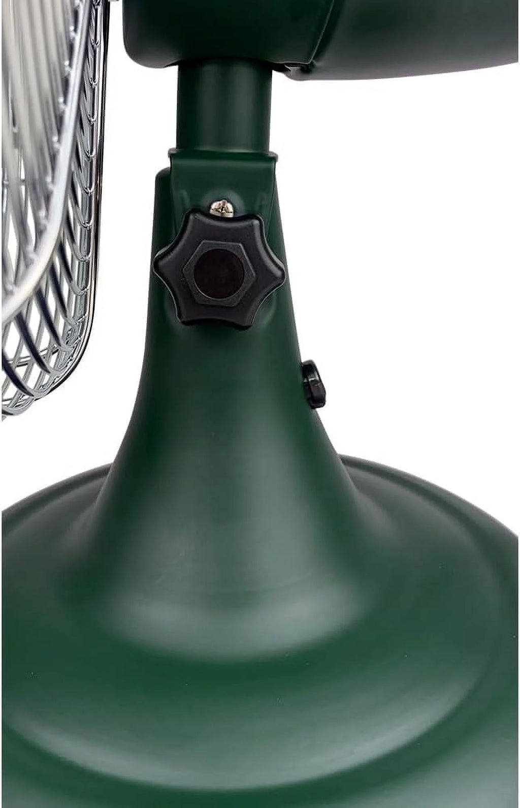 Good Housekeeping Retro All-Metal Table Fan (92618) with 3 Speed Settings, Wide Oscillation, and Carrying Handle��