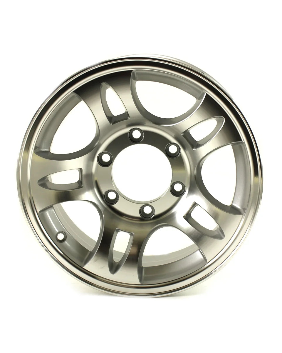 15x6 6-Lug on 5.5" Aluminum T03 Trailer Wheel - T03-56655T