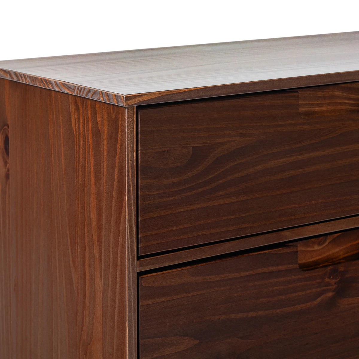 Walker Edison Sonoma 6-Drawer Solid Wood Caramel Dresser