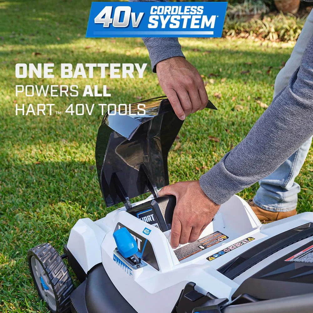 Restored Premium HART 40-Volt Cordless 20-Inch Push Mower (1) 6.0 Ah Lithium Ion Battery (Refurbished)