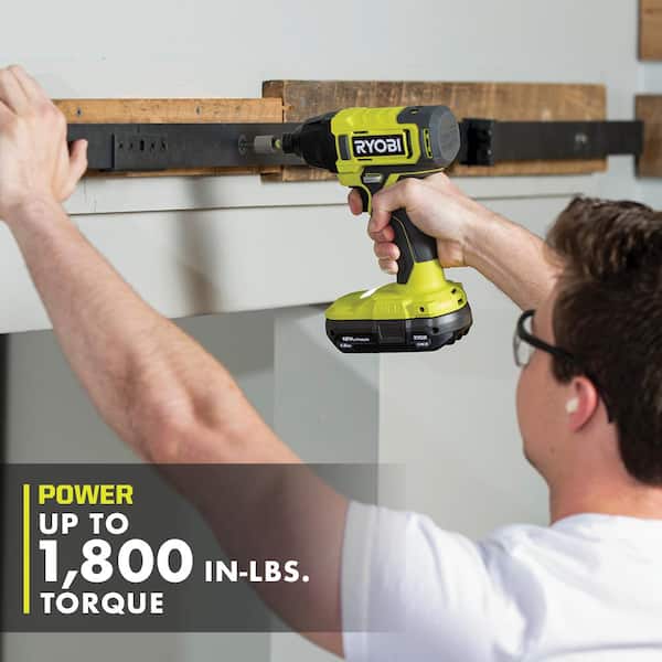 ONE+ 18V Cordless 2-Tool Combo Kit with Drill/Driver, Impact Driver, (2) 1.5 Ah Batteries, and Charger