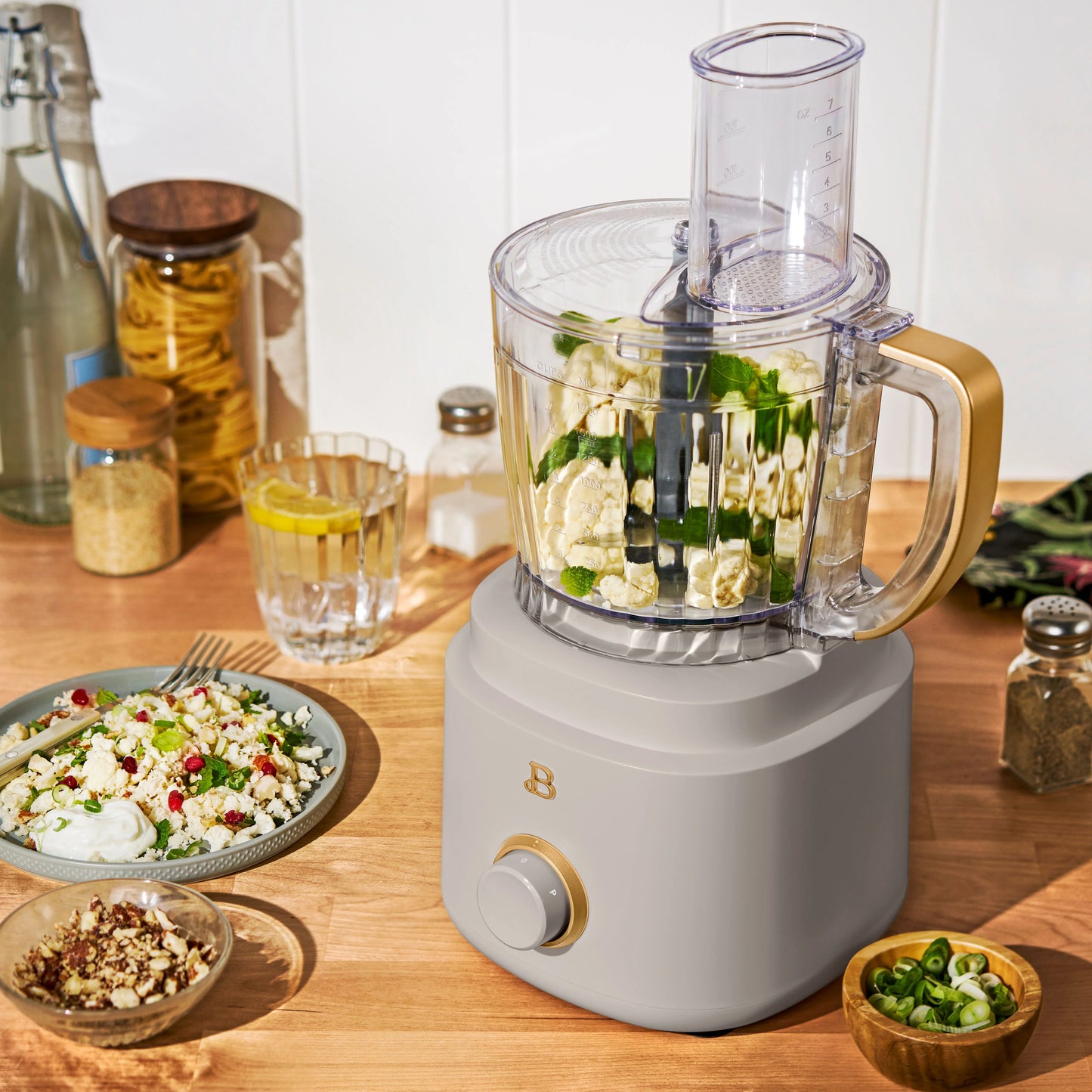Beautiful 10-Cup Food Processor with Accessories, White Icing by Drew Barrymore