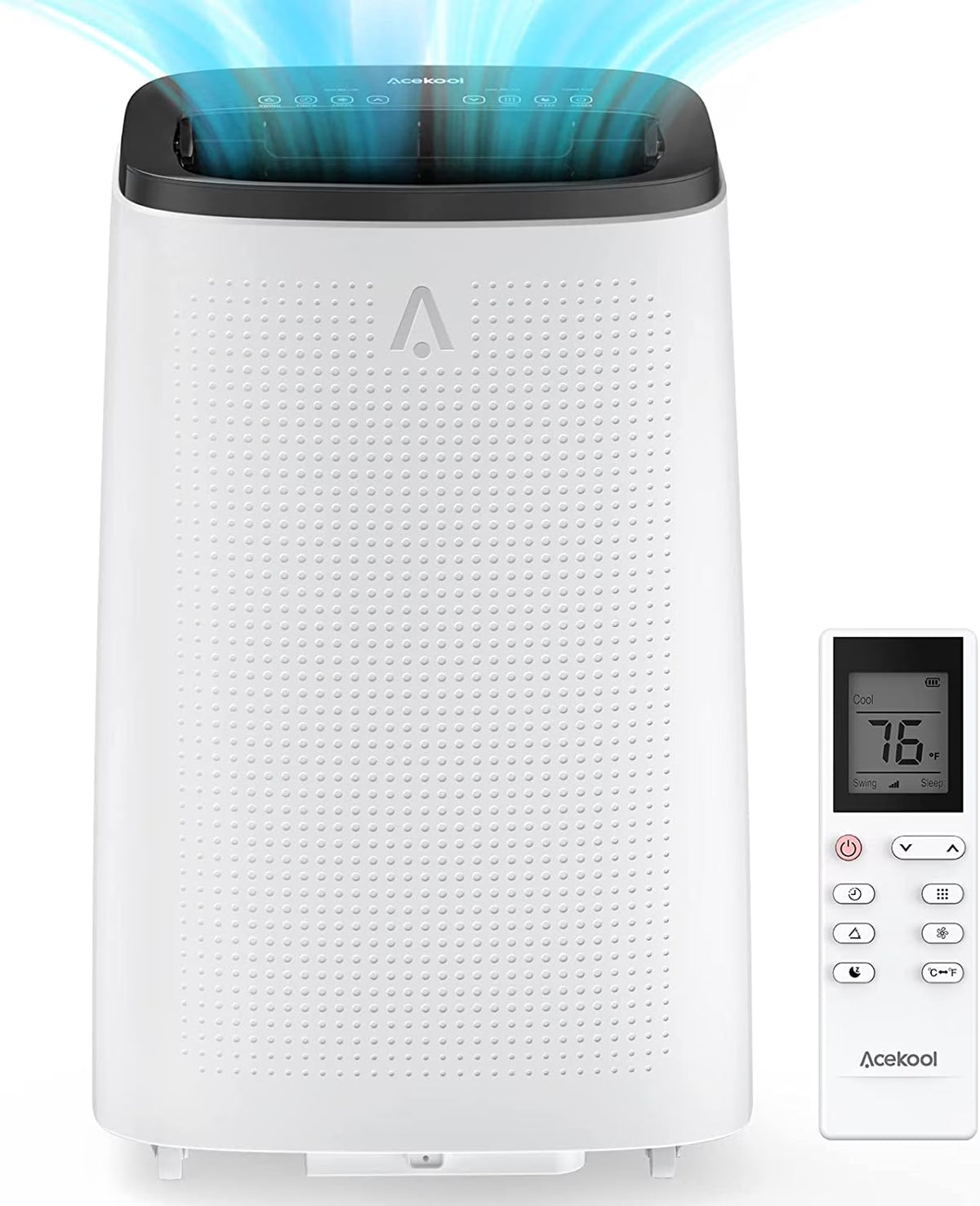 BLACK+DECKER BPP10WTB 14,000-BTU 3-Speed 1,250-Watt Portable Air Conditioner with Remote