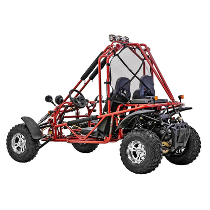 Massimo GKA 200 169cc EFI Adult Go Kart with 10HP Engine, 2WD Off-Road Go Cart, Dual Seats, Red