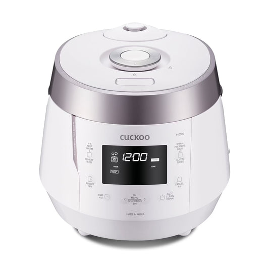Cuckoo CRP-P1009SW 10-Cup (Uncooked) Heating Pressure Rice Cooker & Warmer with Nonstick Inner Pot