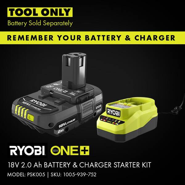 ONE+ 18V Cordless 2-Tool Combo Kit with High Pressure Inflator with Digital Gauge and Cordless LED Light (Tools Only)
