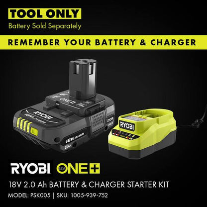 ONE+ 18V Cordless 2-Tool Combo Kit with High Pressure Inflator with Digital Gauge and Cordless LED Light (Tools Only)
