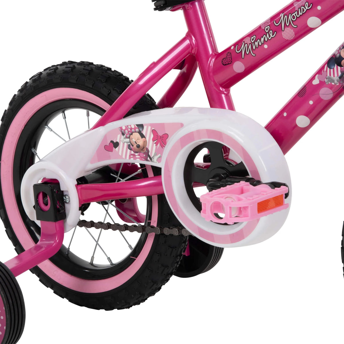 12 in. Minnie Mouse Bike with Training-Wheels for Girl's, Pink by Huffy