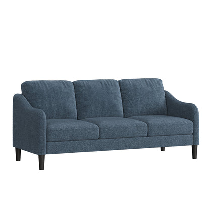 Mainstays Westley Swoop Arm Sofa, Burnt Orange