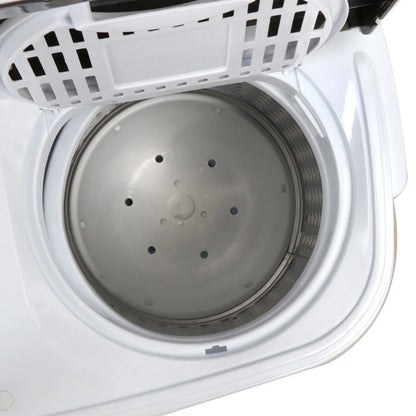 Compact Mini Twin Tub Washing Machine Portable 13lbs Laundry Washer and Dryer