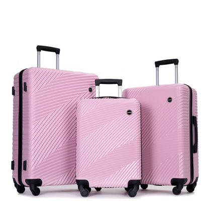 Tripcomp Luggage 3 Piece Set,Suitcase with Spinner Wheels Hardside Lightweight Luggage 20in24in28in.(Blue)