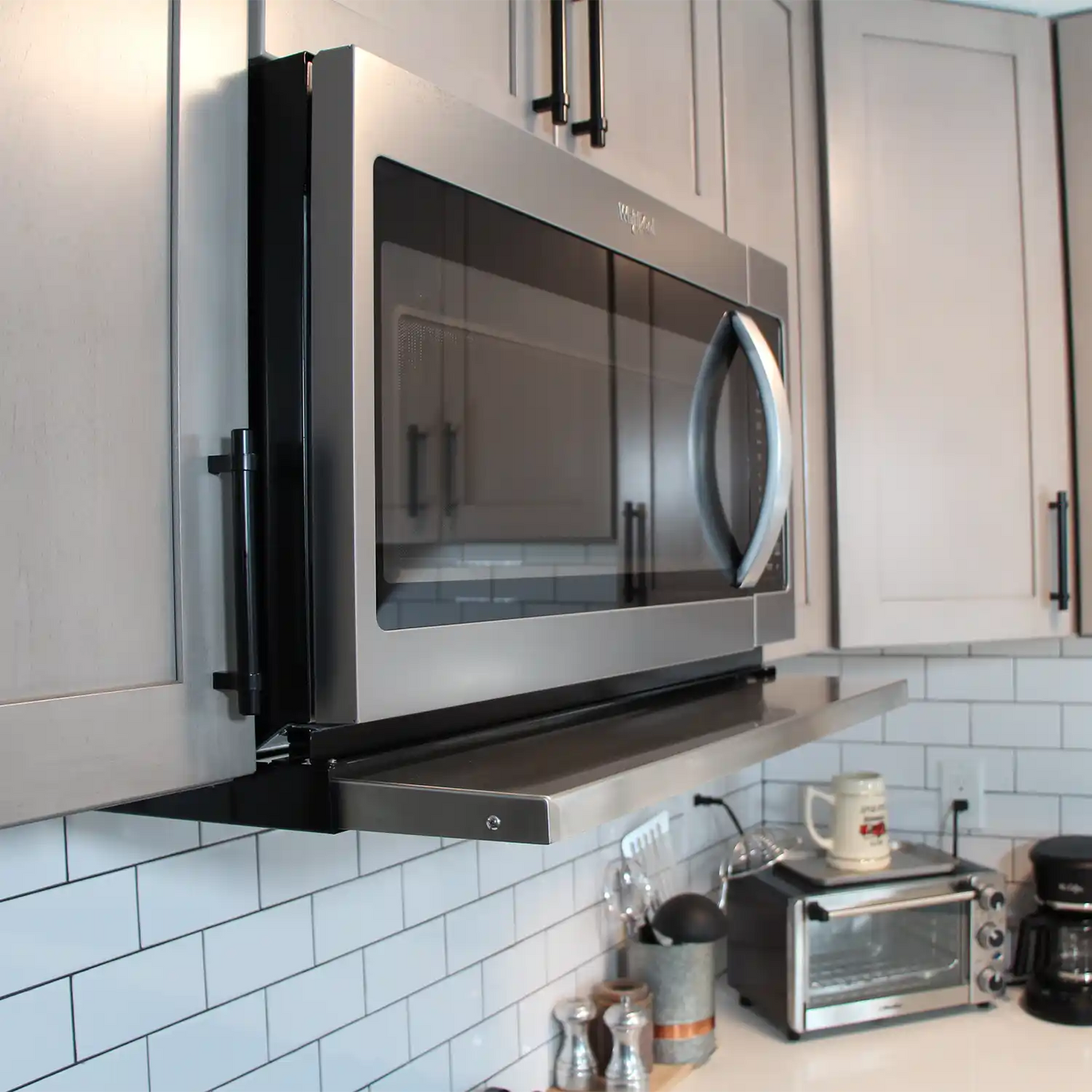 MICROVISOR Retractable Extension Hood Stainless Steel