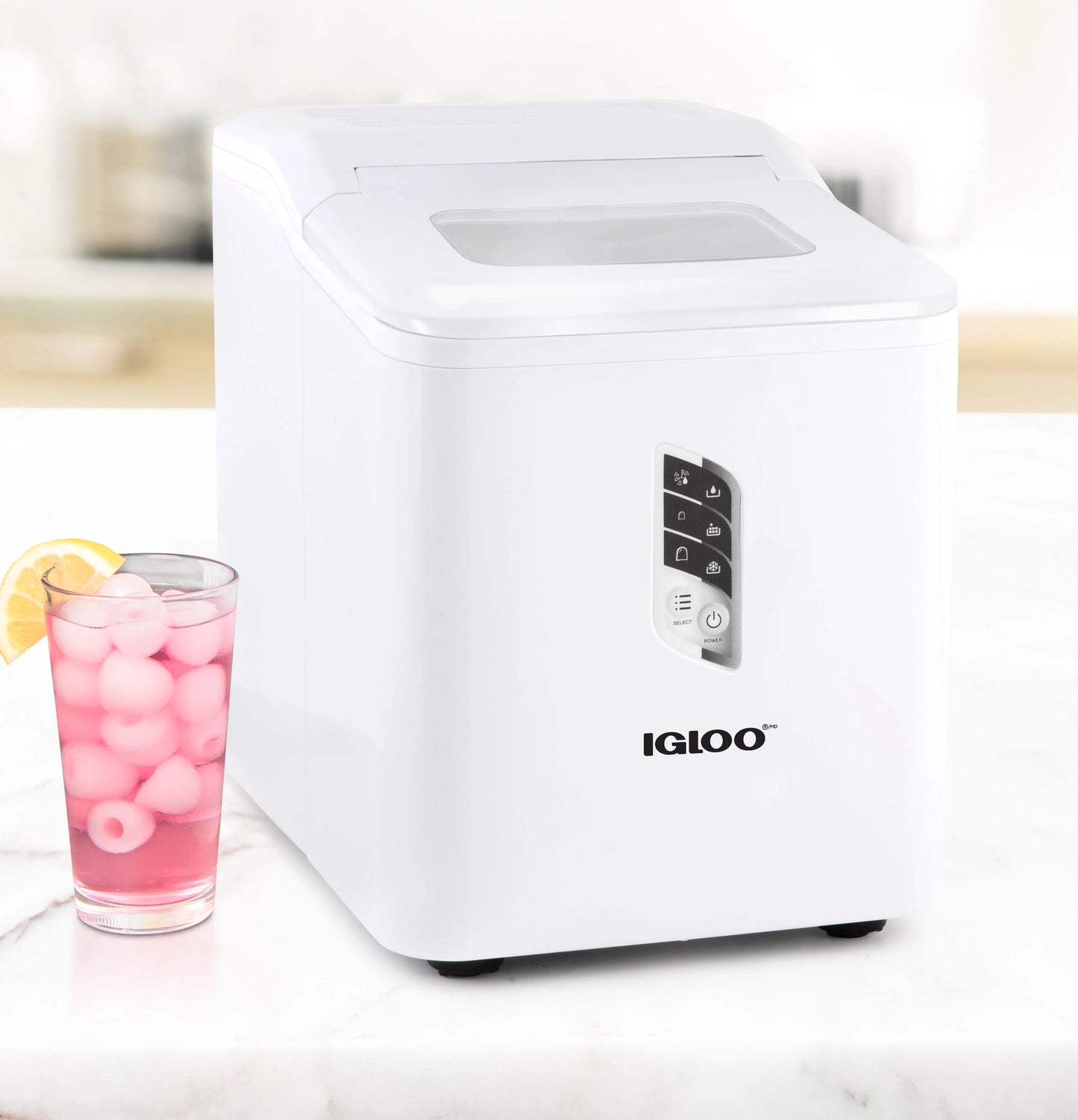 Igloo Automatic Ice Machine Self Cleaning Countertop Ice Maker for Water Bottle & Drinks, Aqua