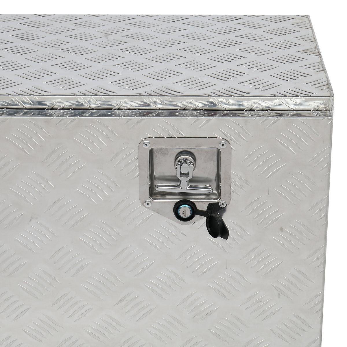 GZXS 36" Aluminum Storage Box Truck Underbody Toolbox Trailer RV Tool Heavy Duty Aluminum Tool RV ATV Trailer Storage Boxes W/Locks Keys Silver (36" x 18" x 17")