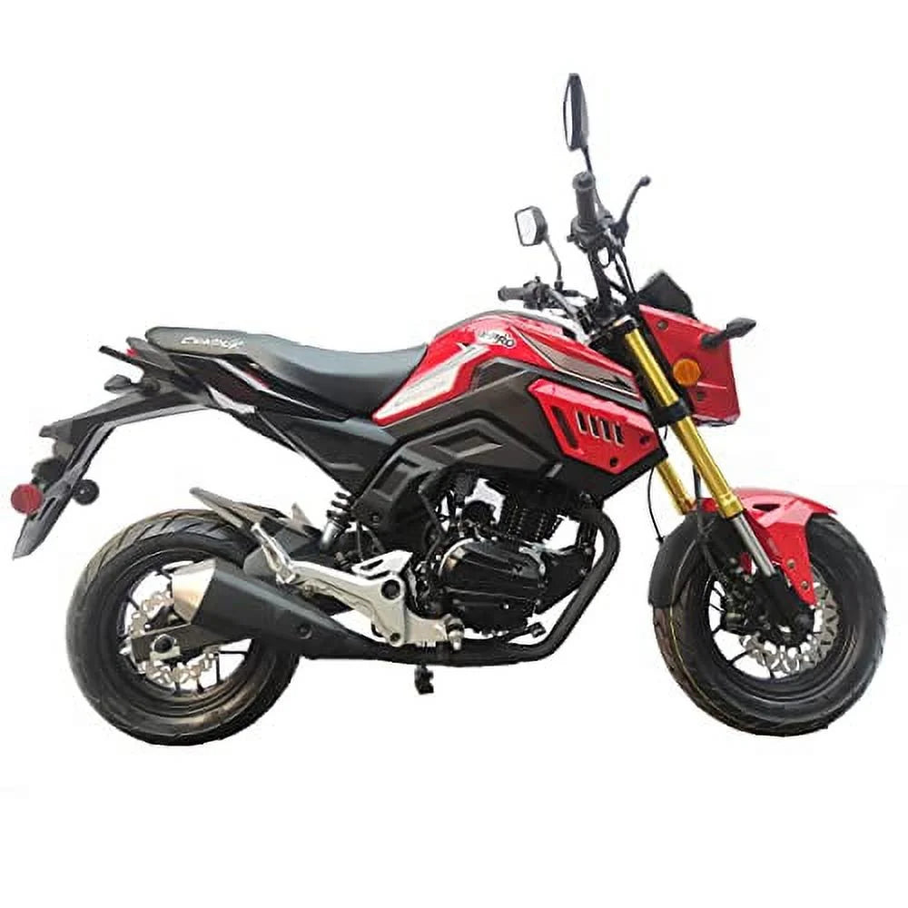 X-Pro Brand New 150cc Gas Motorcycle with 5-Speed Manual Transmission Electric/Kick Start 12" Wheels