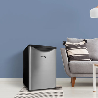 Danby 2.6 cu. ft. Compact Fridge in Stainless Steel (DAR026A2BSLDB)