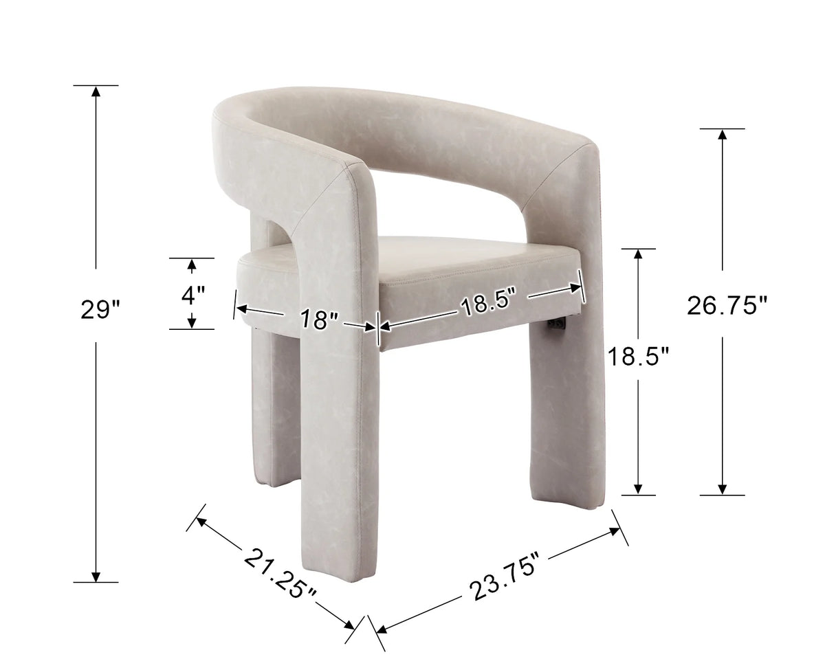 Guyou Modern Sherpa Upholstered Dining Chair, Cute Barrel Side Armchair Kitchen Chair with Armrests and Back for Living Room Dining Room Bedroom, Green