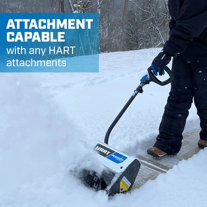 HART 40-Volt 12-inch Single Stage Battery-Powered Snow Shovel Kit, (1) 4.0Ah Lithium-Ion Battery