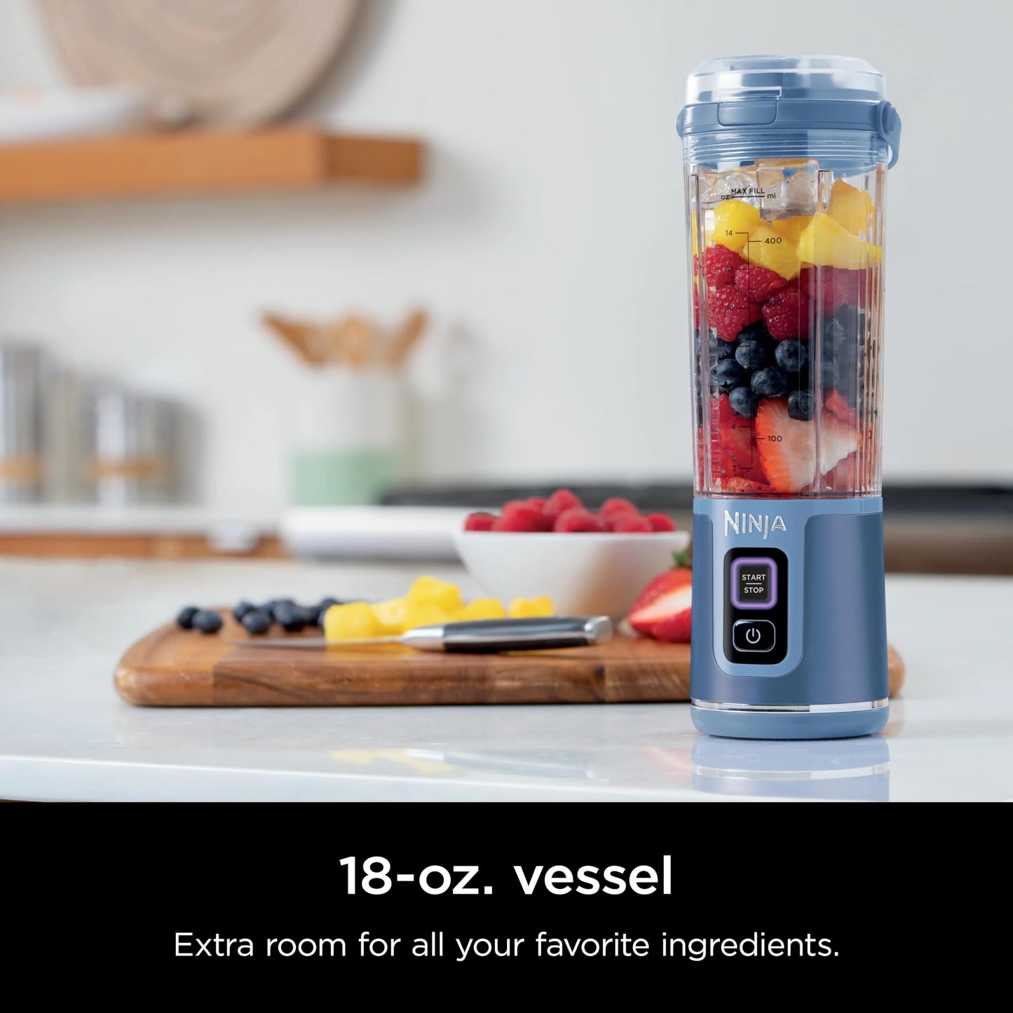 Ninja Blast Portable Blender, Cordless, 18oz. Vessel, Personal Blender for Shakes & Smoothies, BPA Free, Leakproof Lid & Sip Spout, USB-C Rechargeable, Dishwasher Safe Parts, Metallic Purple,
