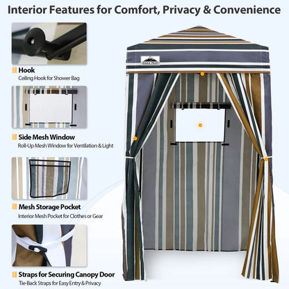 EAGLE PEAK Flex Ultra Compact 4 ft x 4 ft Pop-up Changing Room Canopy, Portable Privacy Cabana