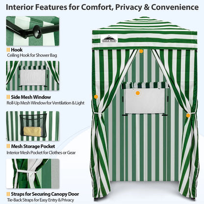 EAGLE PEAK Flex Ultra Compact 4 ft x 4 ft Pop-up Changing Room Canopy, Portable Privacy Cabana