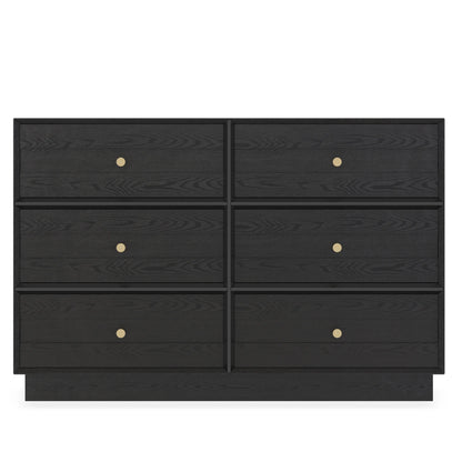 May Color Large White 3 Drawer Dresser Set of 2 with Fluted Panel, Modern Chest of Drawers with Silent Slide Drawers, Wood Accent Nightstand with Storage for Bedroom Living Room, Hallway
