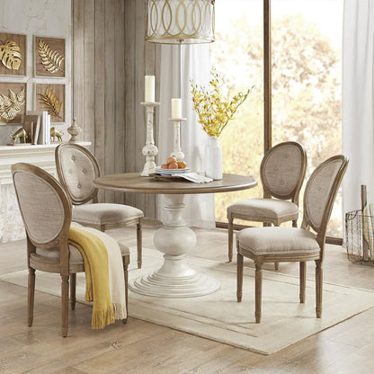 Farmhouse Charm Round Dining Table, Belen Kox