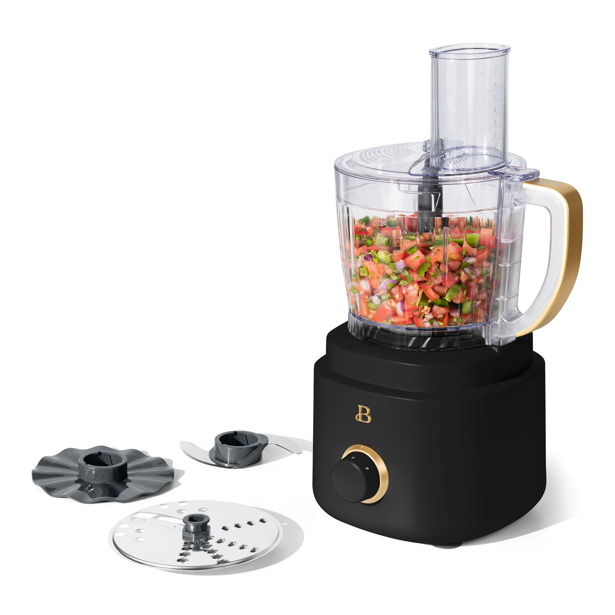 Beautiful 10-Cup Food Processor with Accessories, White Icing by Drew Barrymore