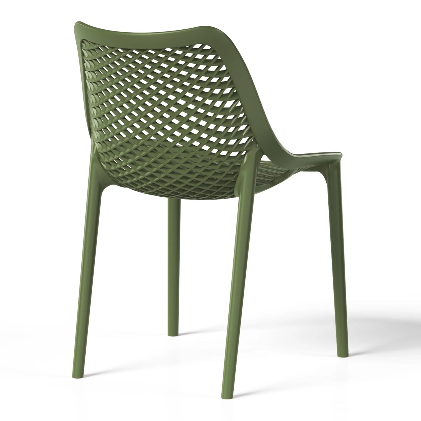 WestinTrends Playa 5-Piece Outdoor Patio Metal Frame Dining Table Set with Stackable Patio Dining Chairs, Olive Green