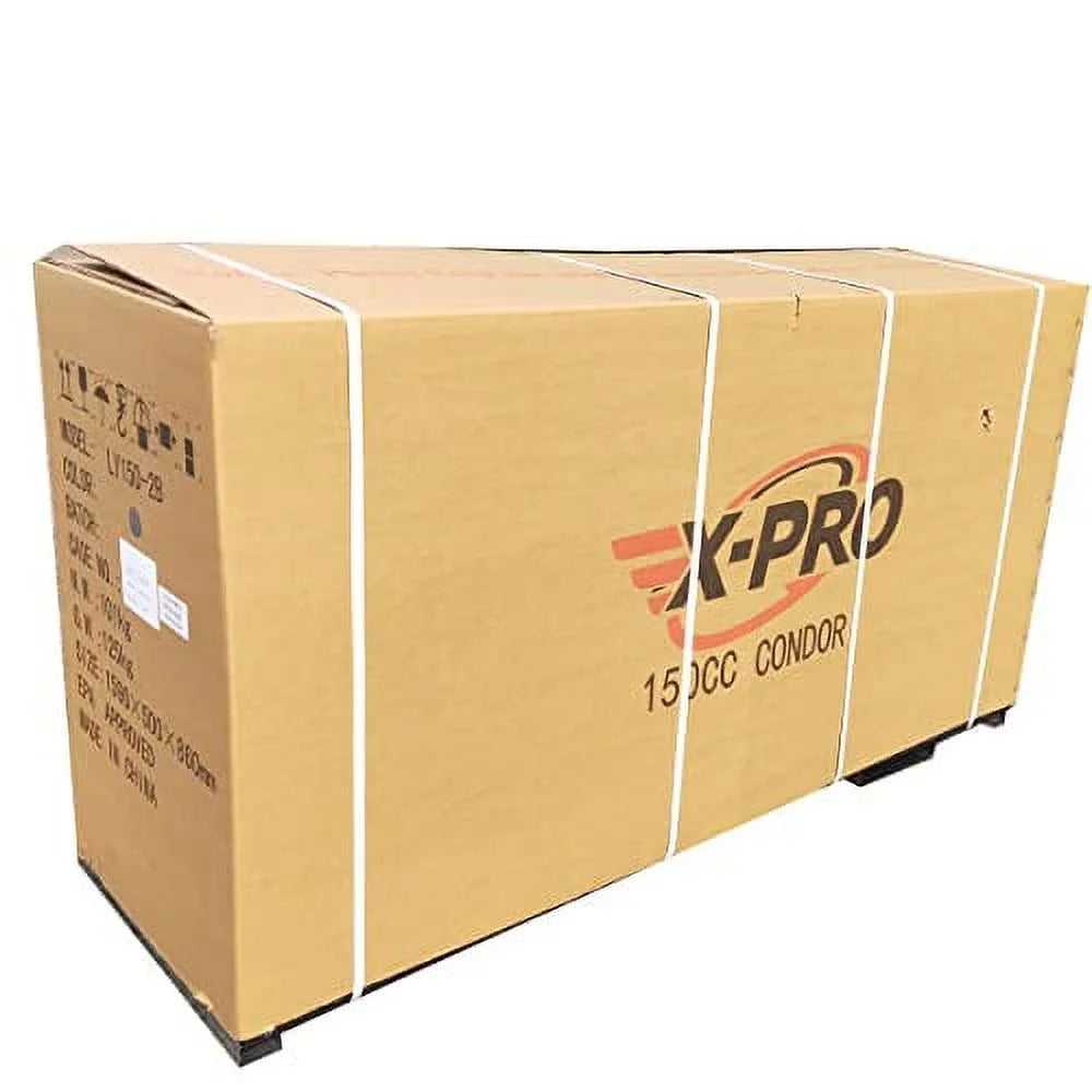 X-Pro Brand New 150cc Gas Motorcycle with 5-Speed Manual Transmission Electric/Kick Start 12" Wheels