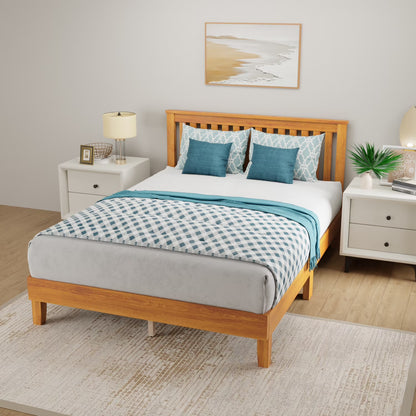 YRLLENSDAN Adult 37 Inches Bed Frames with Headboard, Twin