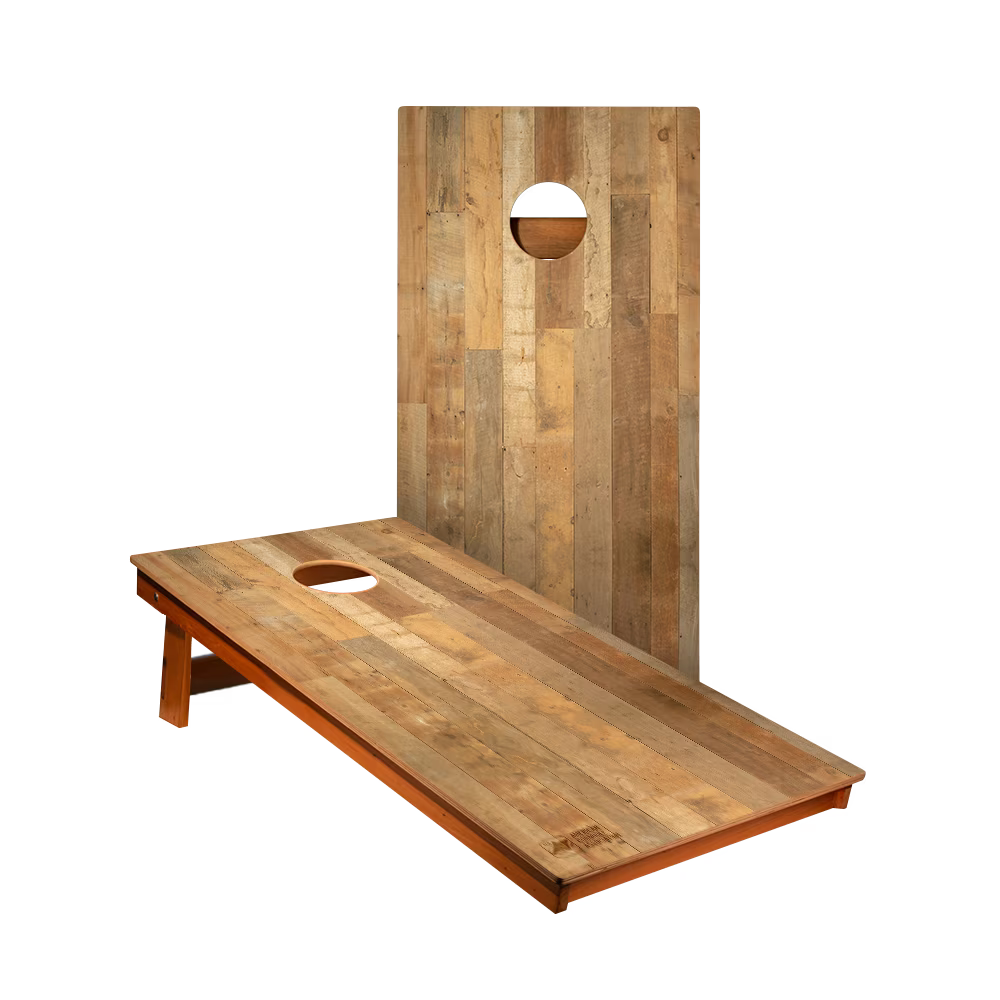 2x4 American Cornhole Association Backyard 2400 Distressed Wood Flag Recreational Cornhole Boards