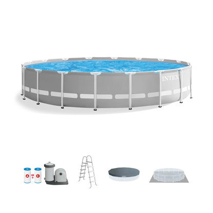 Intex 26719EH 14ft x 42in Prism Frame Above Ground Swimming Pool with Pump