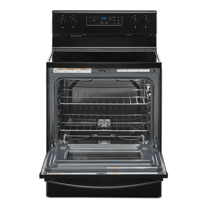 Whirlpool 30 in. 5.3 cu. ft. 4-Burner Electric Range in Black with Storage Drawer