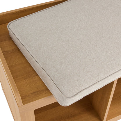 Better Homes & Gardens 3-Cube Storage Bench, White Texture