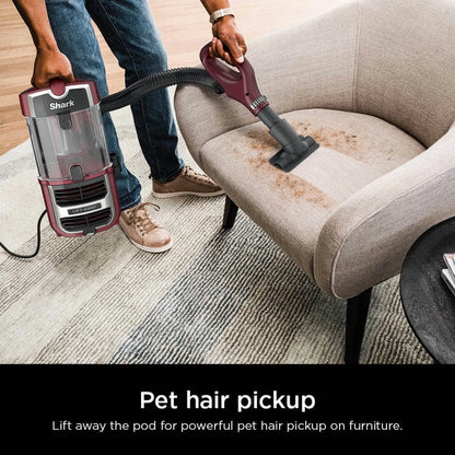 Shark Navigator Lift-Away Upright Vacuum, Pet Friendly, Powerful Suction, Self-cleaning Brushroll, HEPA Filter, Hard Floor and Carpet, Upholstery and Crevice Tool, ZU660 Burgundy